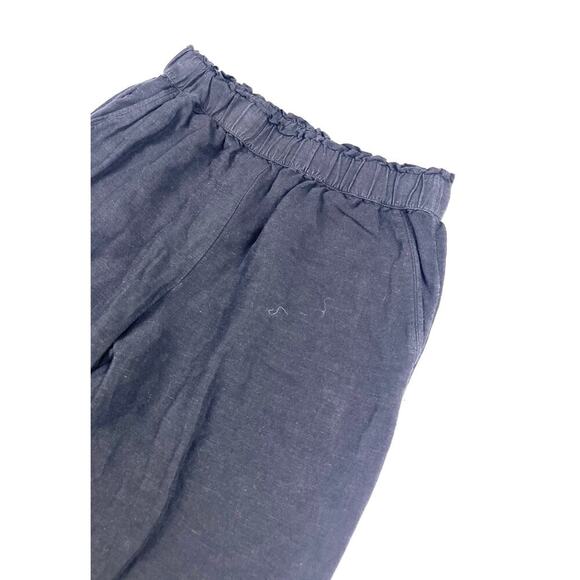 H&M Black Linen Paperbag High Rise Ankle Pants - Picture 5 of 9